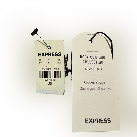 Express Body Contour Silky Square Neck Crop Top Cami Brown Size XS (NWT) - Picture 4 of 4
